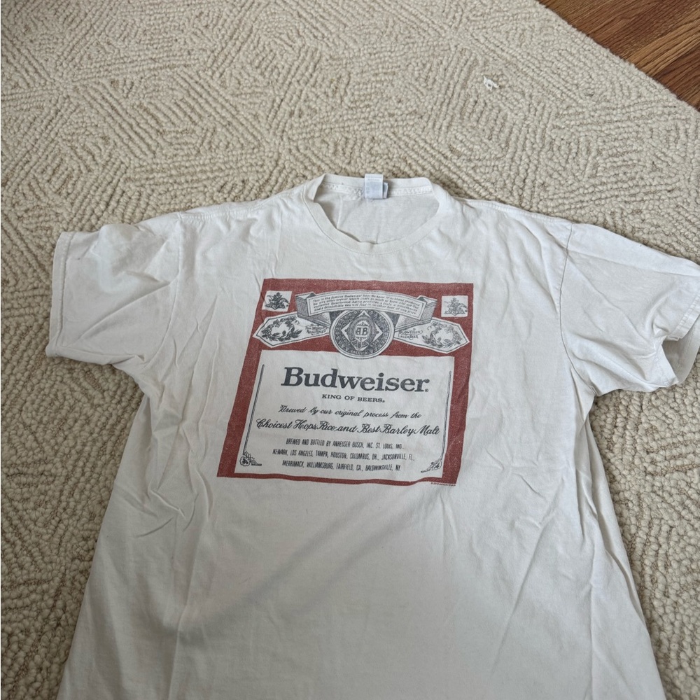 Budweiser Cream and Red Label T-Shirt